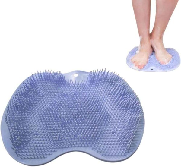 Silicone Foot Scrubber Mat – Soft Exfoliating Shower Massager Pad - Image 2