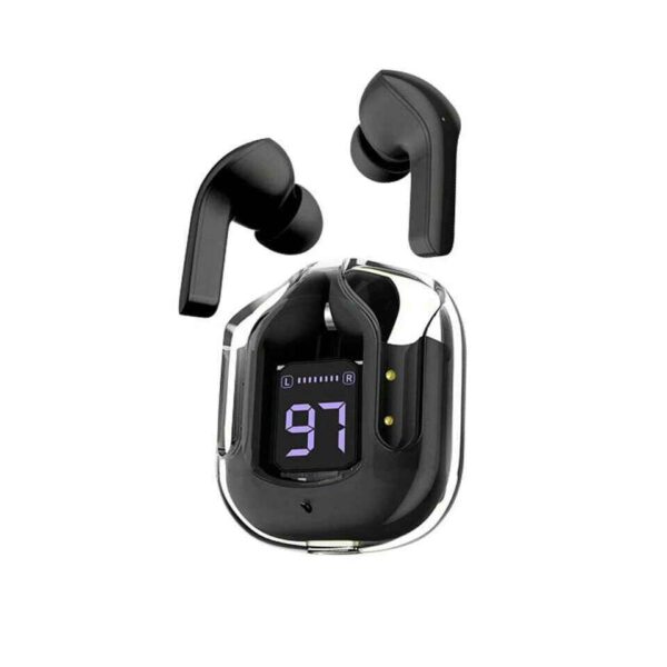 Air 31 Wireless Earbuds with LED Power Display | Transparent Bluetooth 5.3 TWS