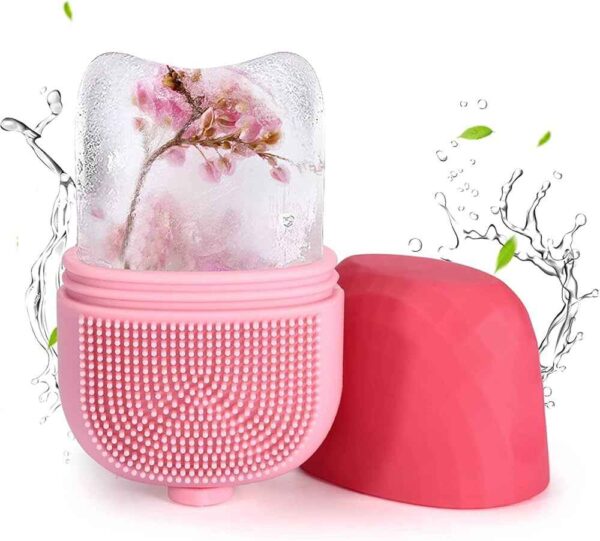 2-in-1 Silicone Ice Roller & Facial Scrubber – Skin Refreshing & Deep Cleansing Tool
