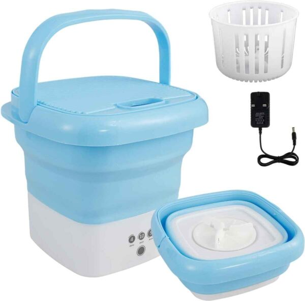 Folding Mini Washing Machine + Dryer | Portable USB Washer for Small Loads