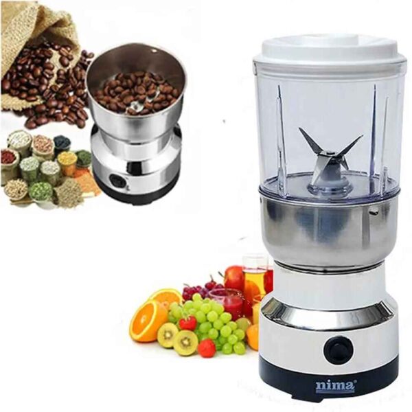 Nima 2-in-1 Electric Grinder & Blender – 150W | 500ml Juicer + 100g Grinder - Image 3